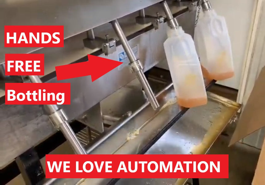 Check out our "automated"  bottling system